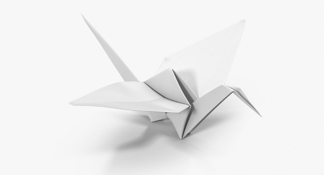 3D Origami Crane model