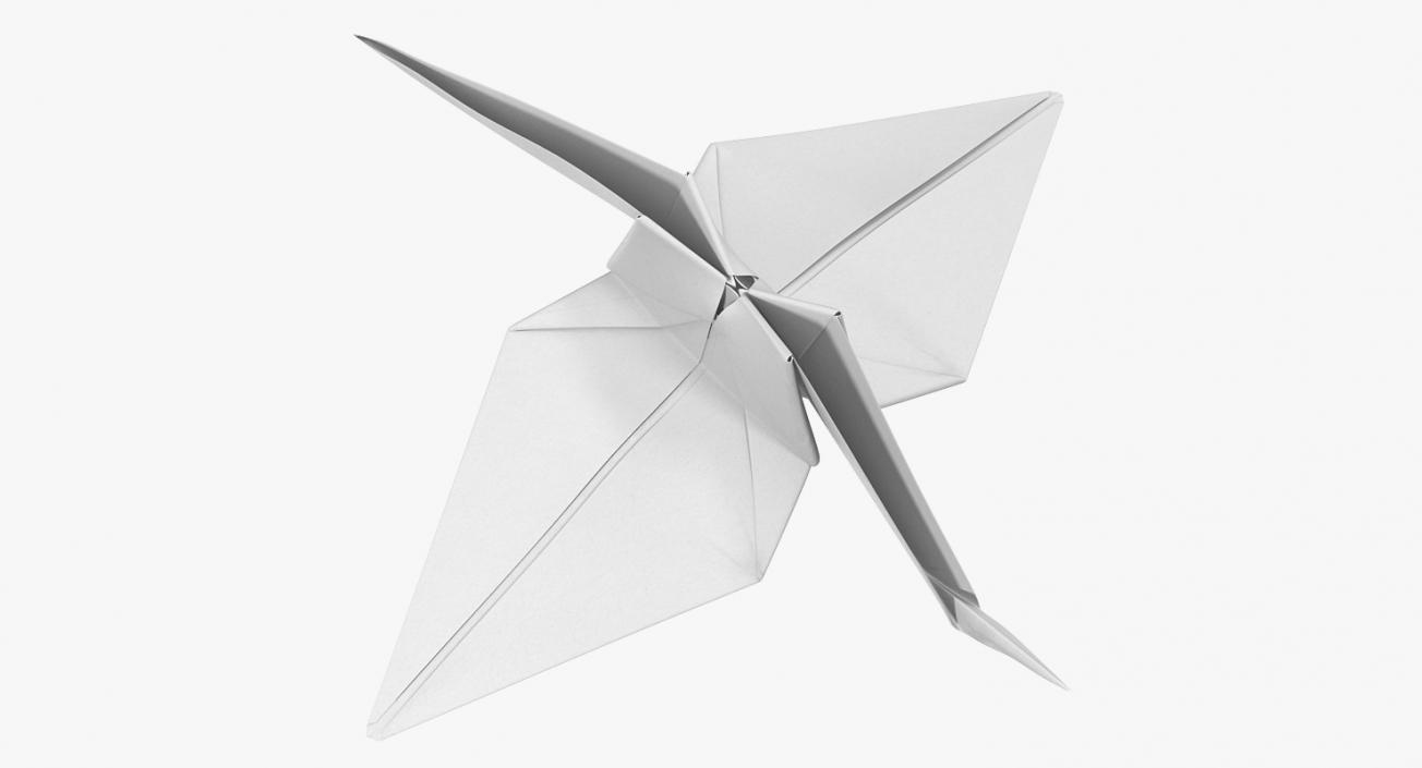 3D Origami Crane model