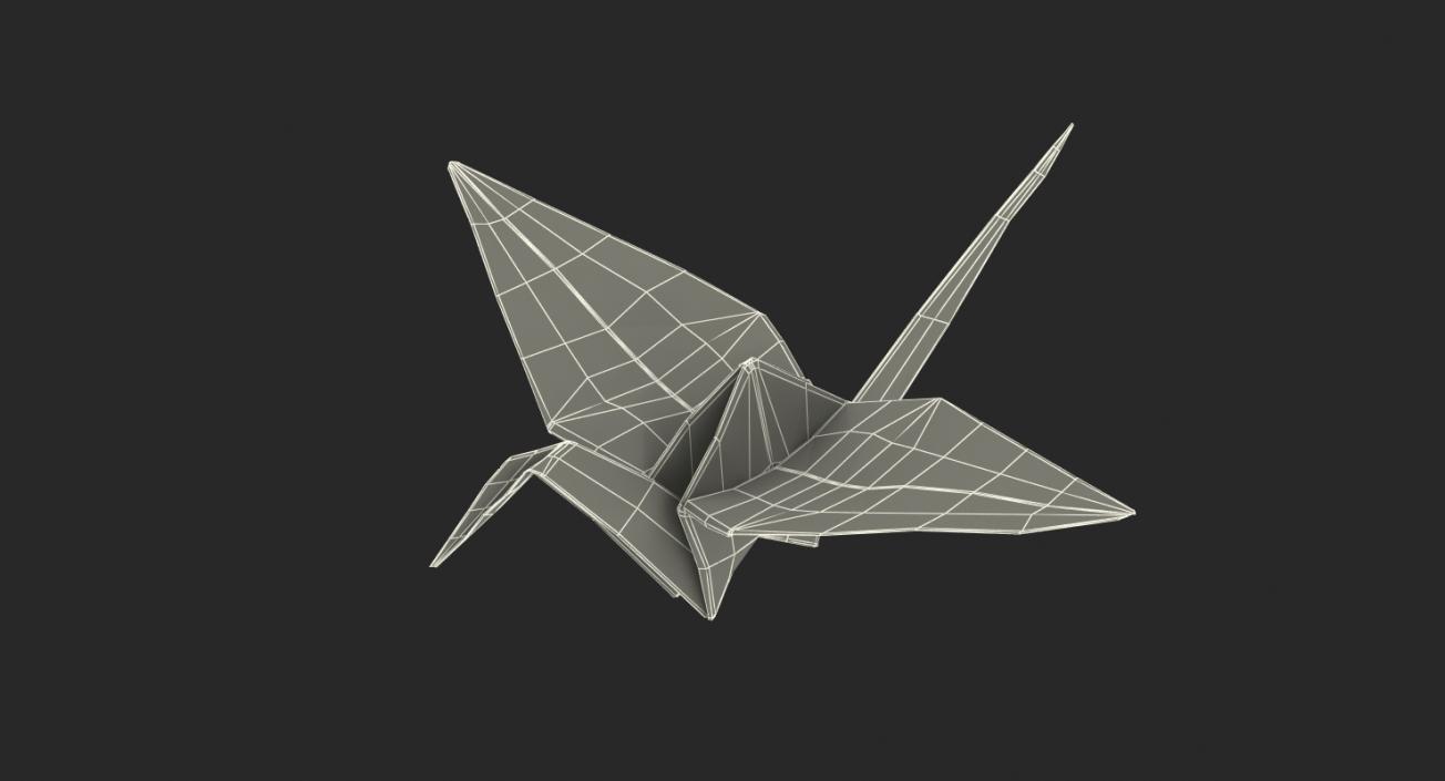 3D Origami Crane model