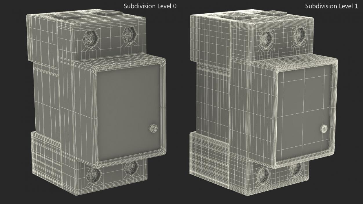 3D model Wifi Smart Energy Monitor Turned On