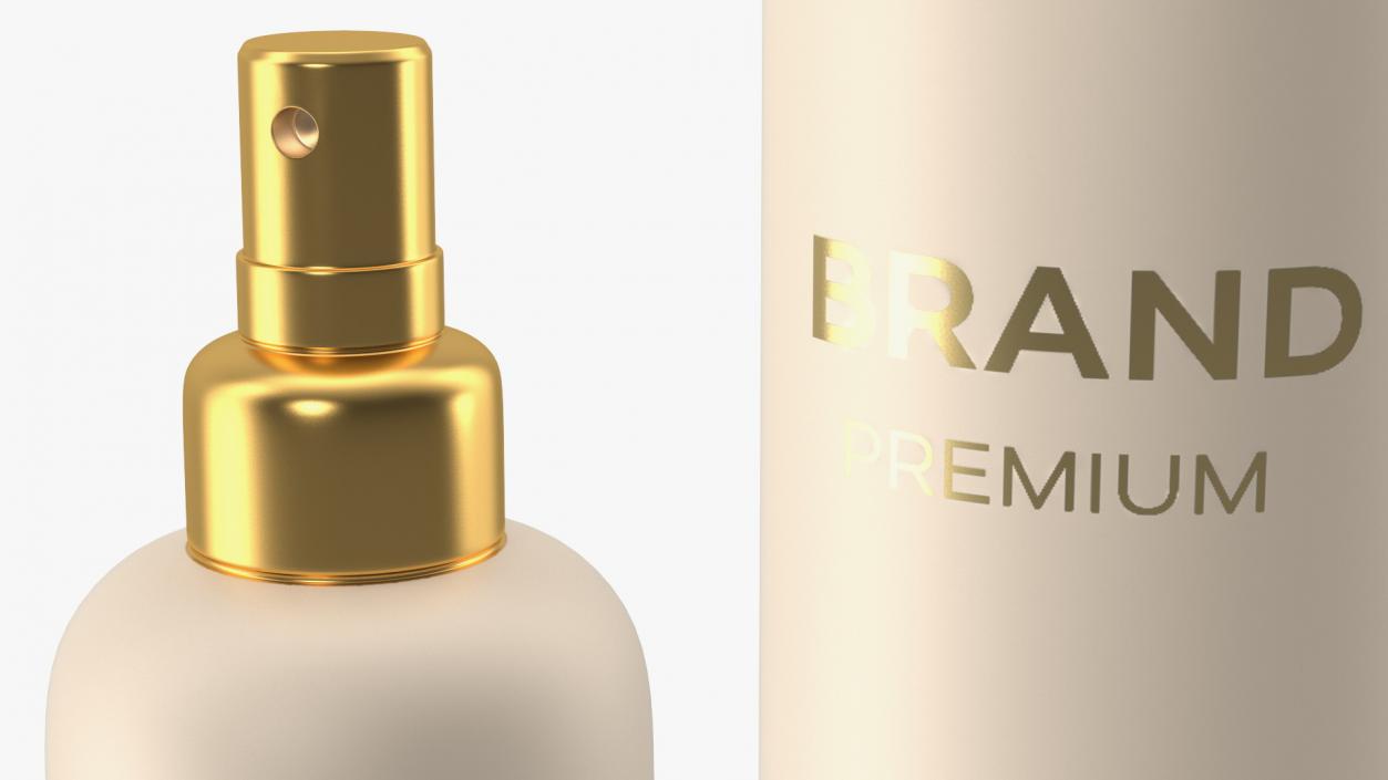 3D Gold Cosmetic Spray Bottle