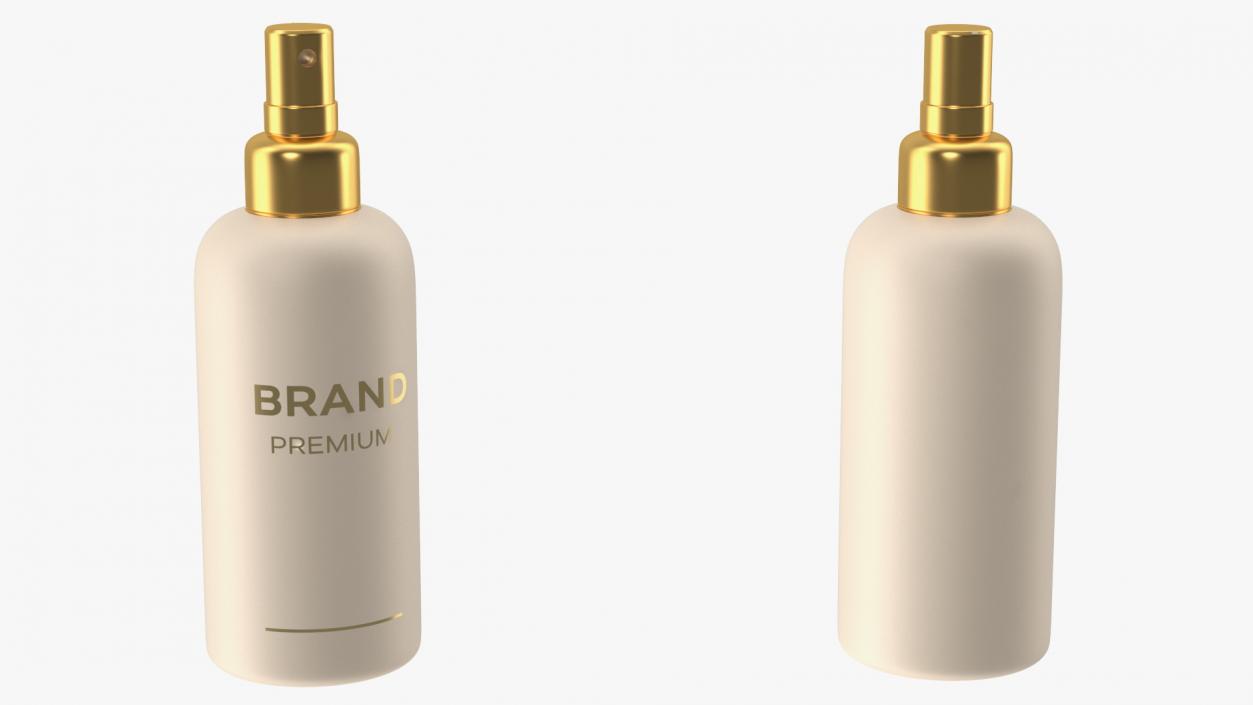 3D Gold Cosmetic Spray Bottle