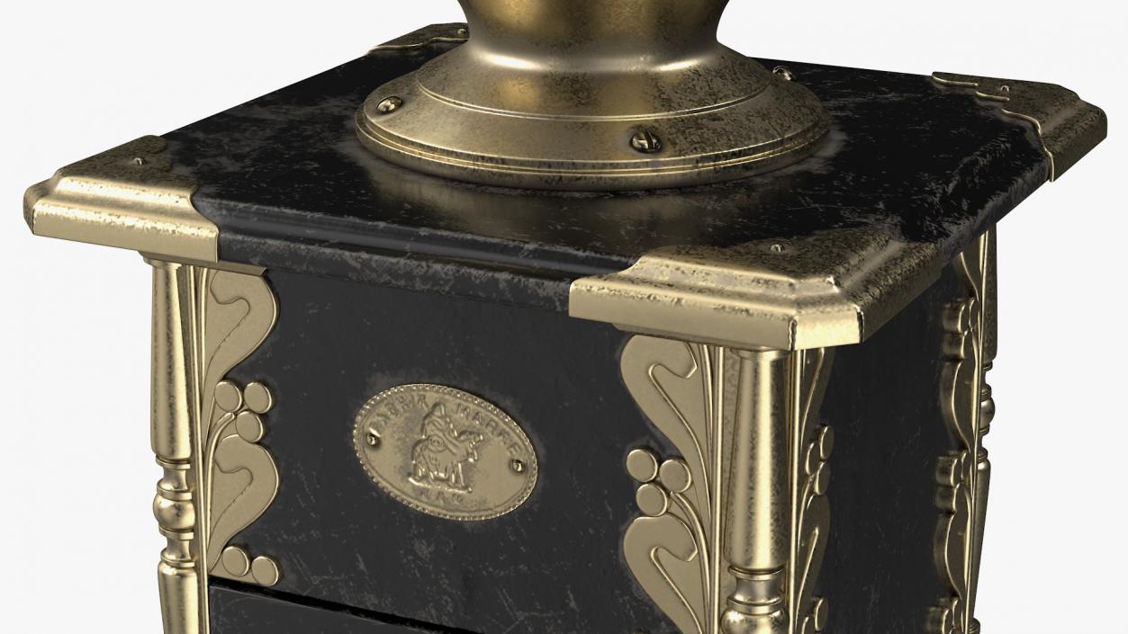 Antique Manual Coffee Grinder 3D model