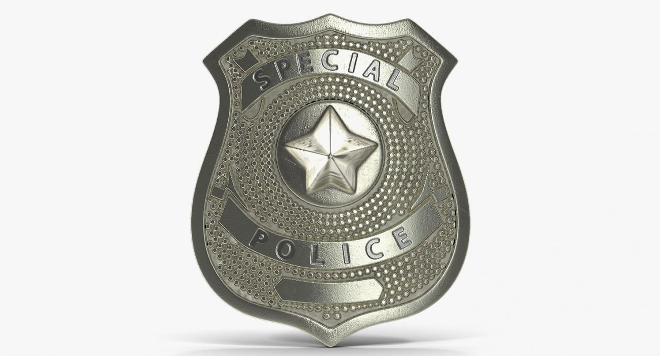 Police Badges Collection 3D model