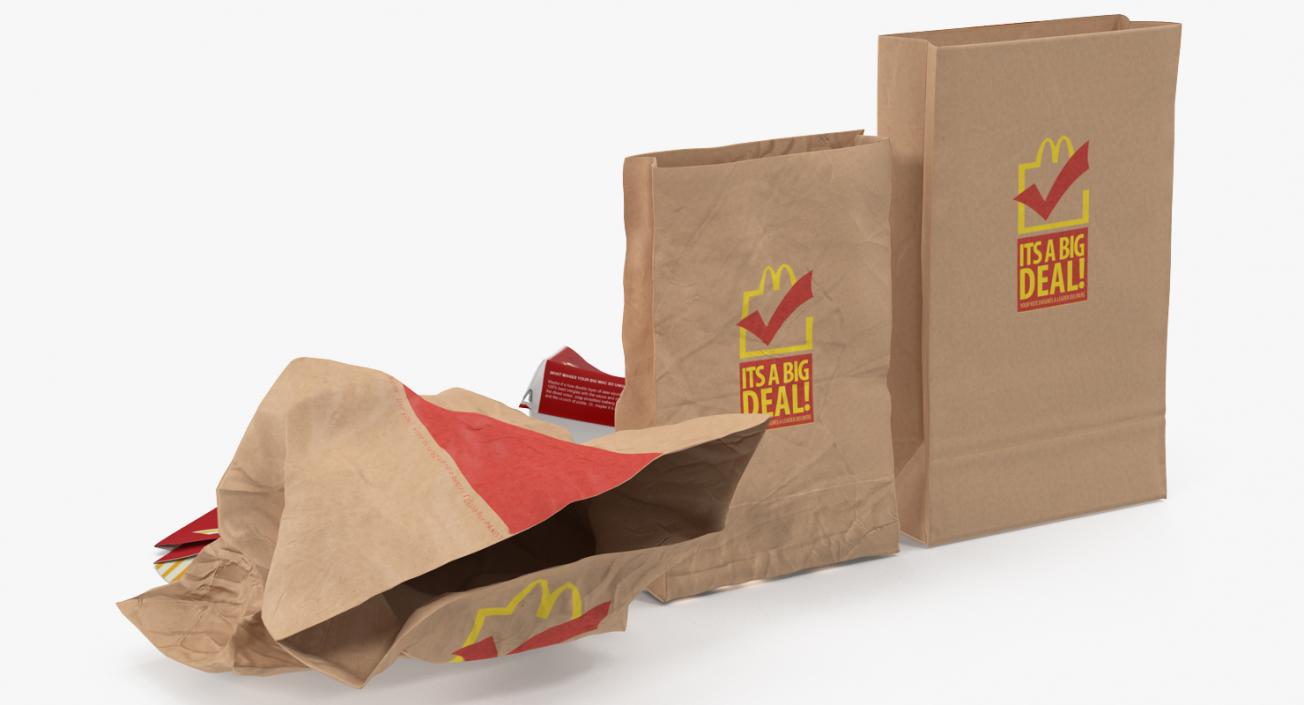 3D model Mcdonalds Packaging Collection