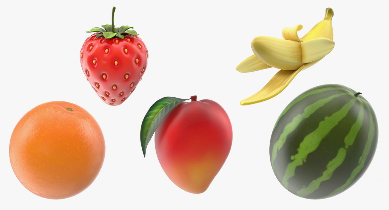 Cartoon Fruits Collection 3 3D