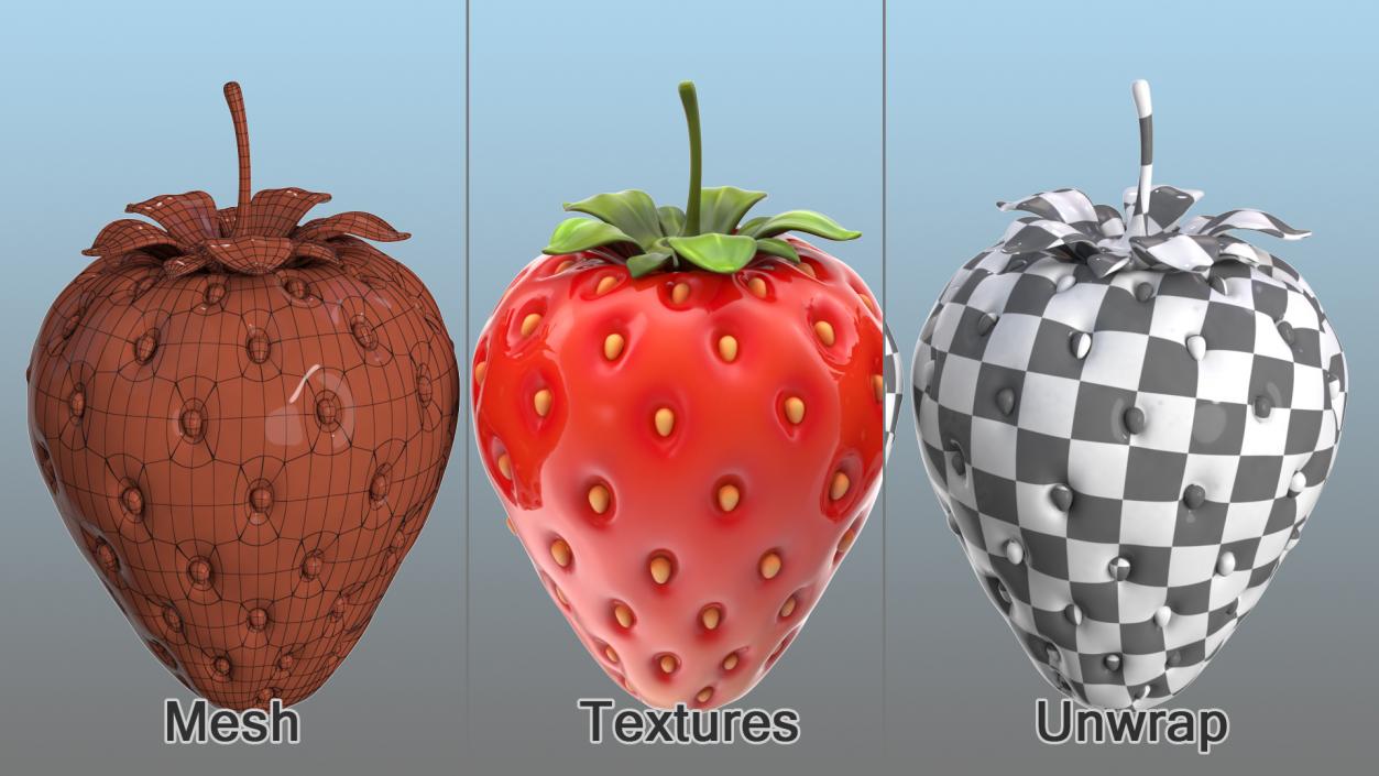 Cartoon Fruits Collection 3 3D