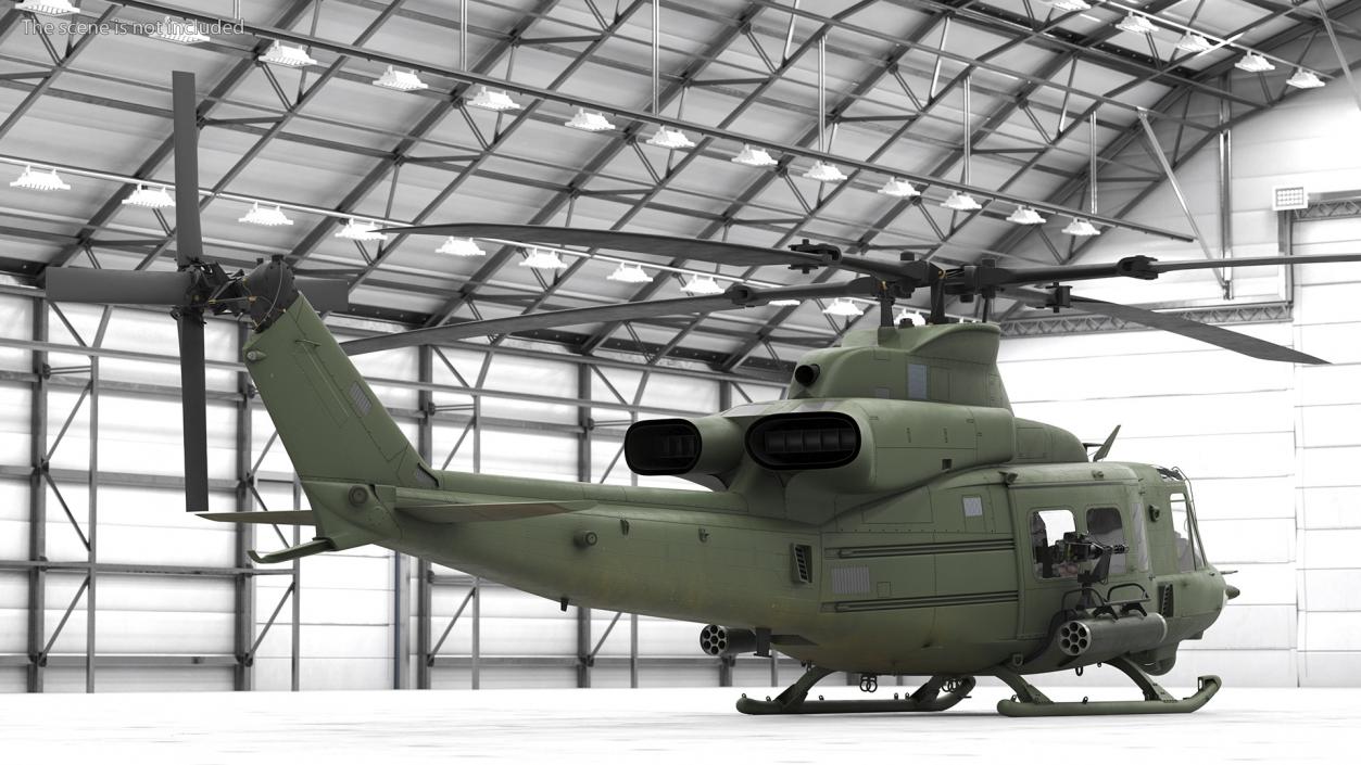 Military Medium Utility Helicopter 3D model