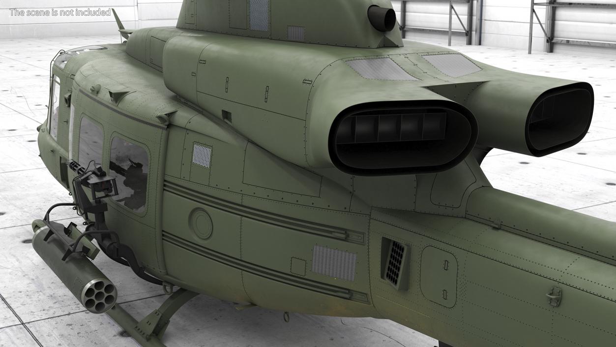 Military Medium Utility Helicopter 3D model