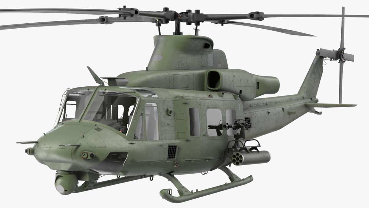 Military Medium Utility Helicopter 3D model