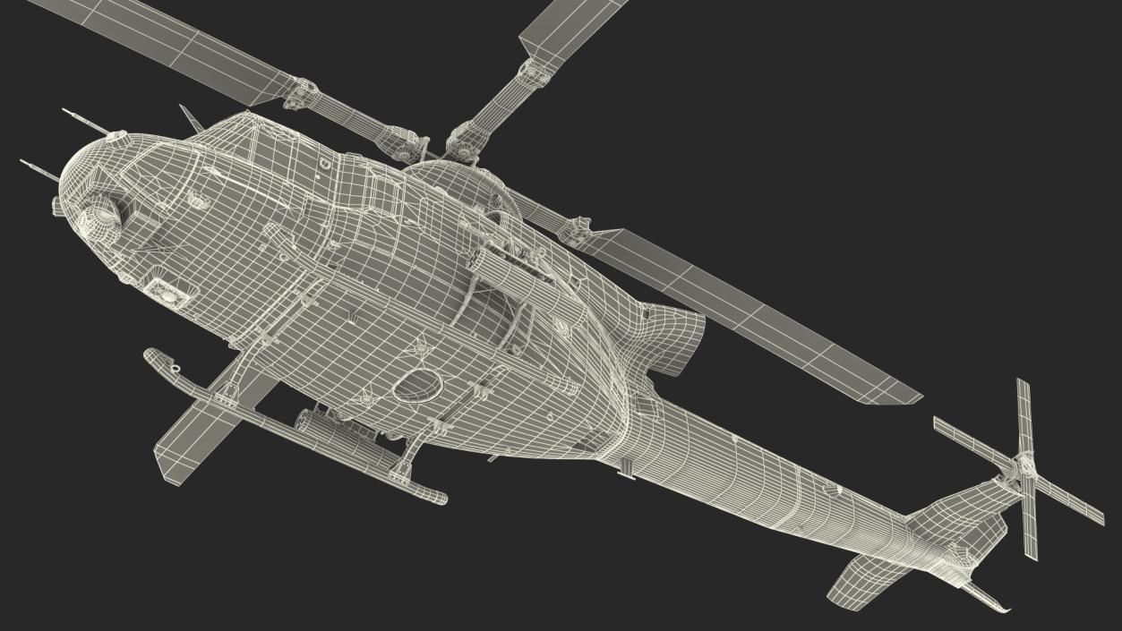 Military Medium Utility Helicopter 3D model