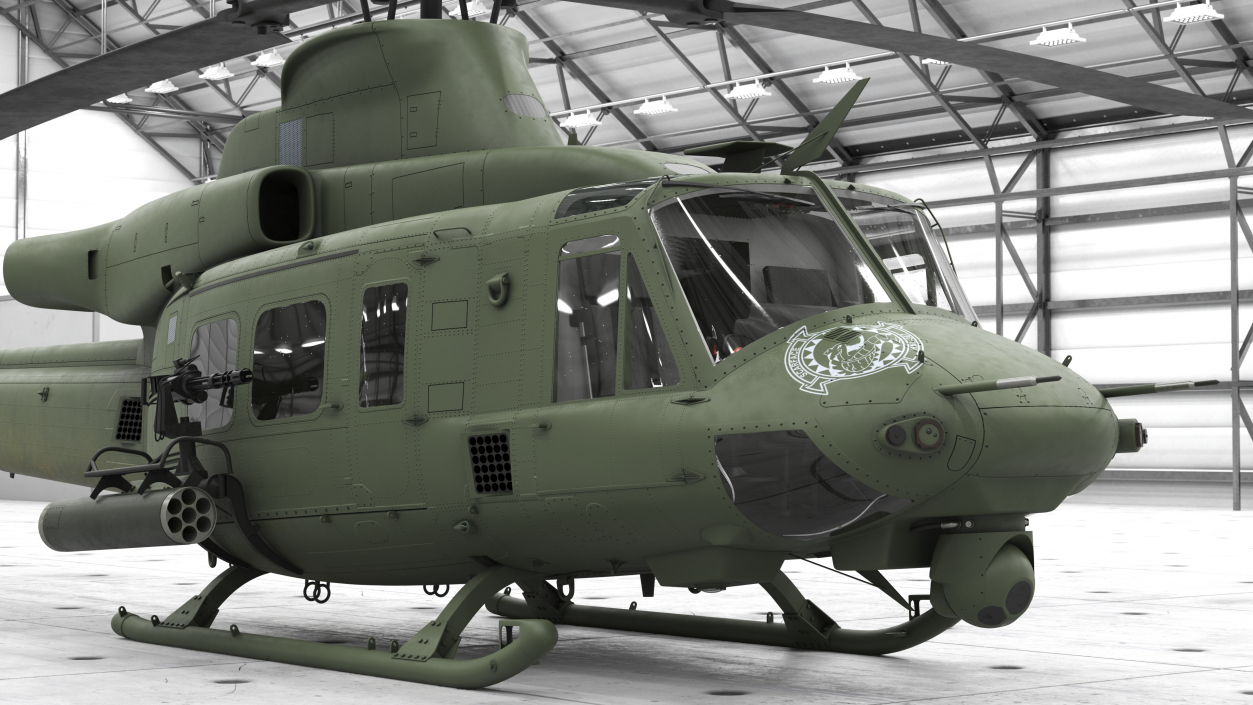 Military Medium Utility Helicopter 3D model