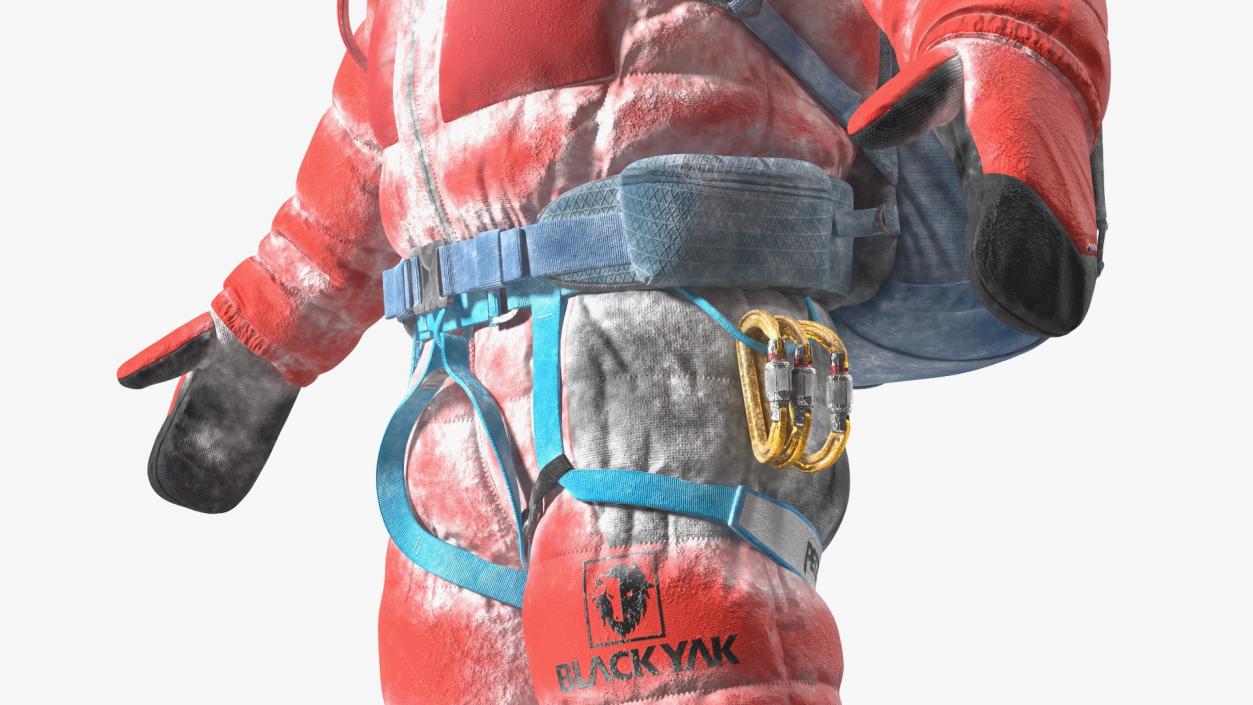 3D Everest Climber in a Snow-Covered Suit model