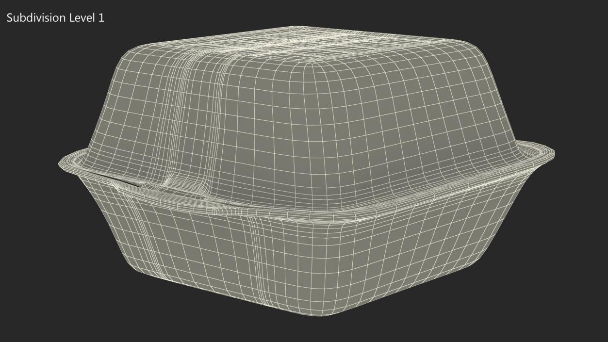 3D Food Container Square Closed model