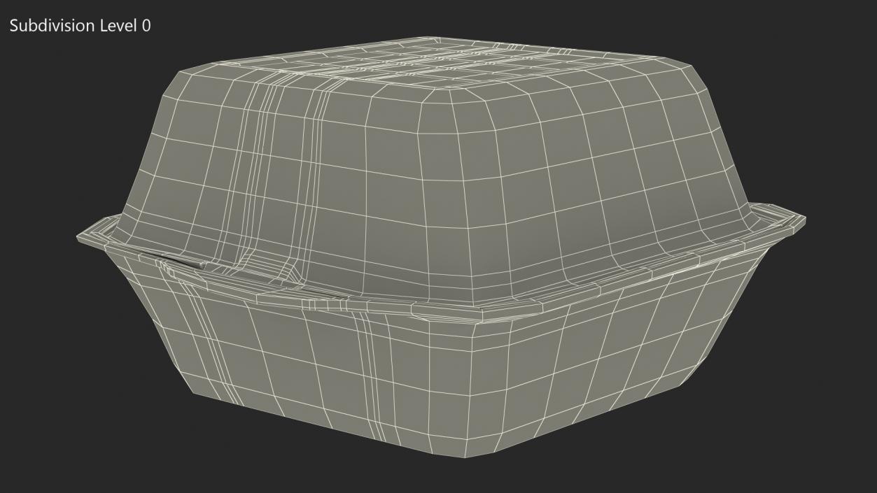 3D Food Container Square Closed model