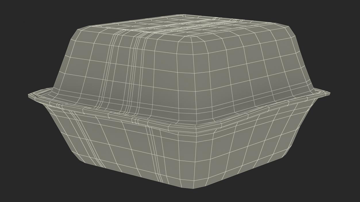 3D Food Container Square Closed model