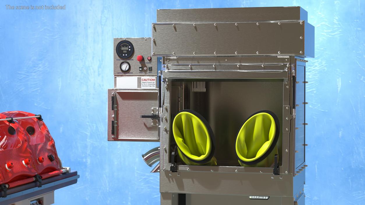 3D Laminar Flow Glovebox Sterile Isolator model