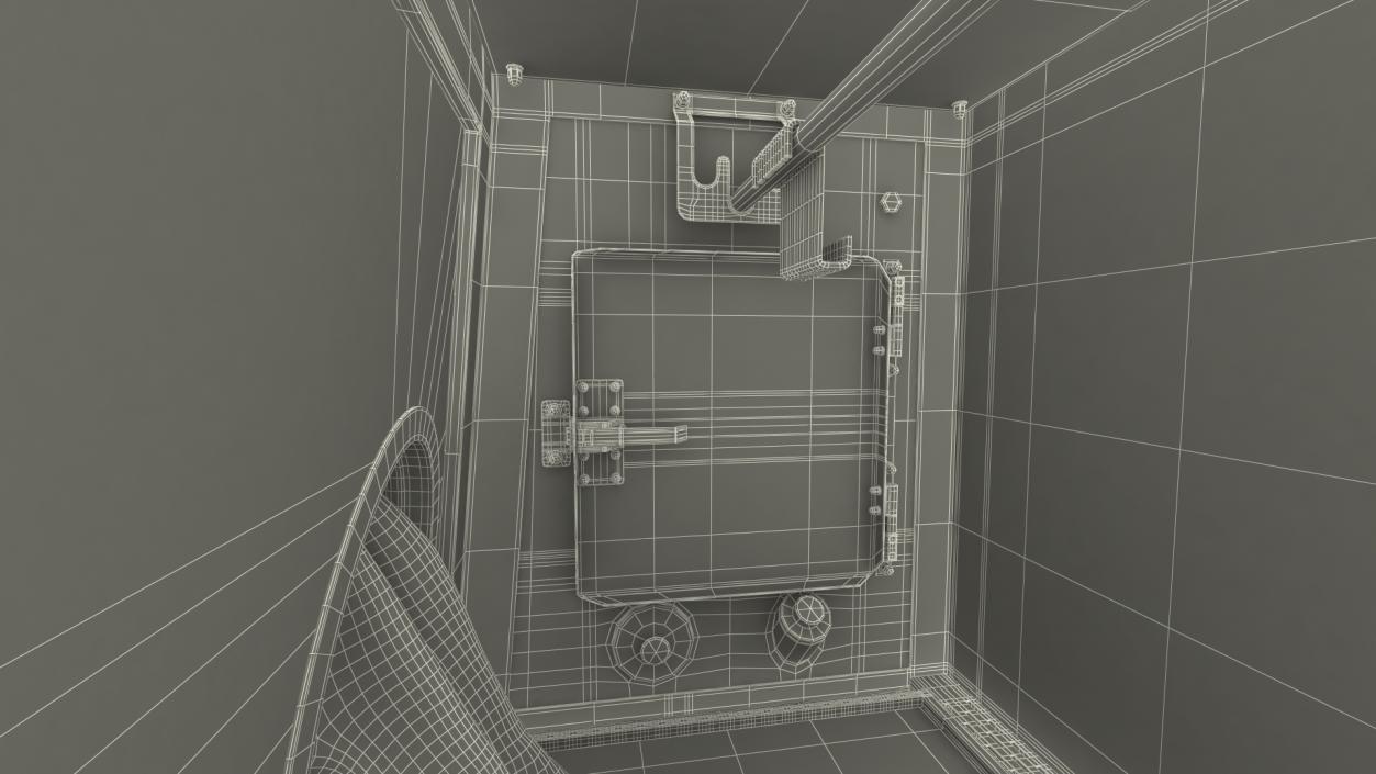 3D Laminar Flow Glovebox Sterile Isolator model