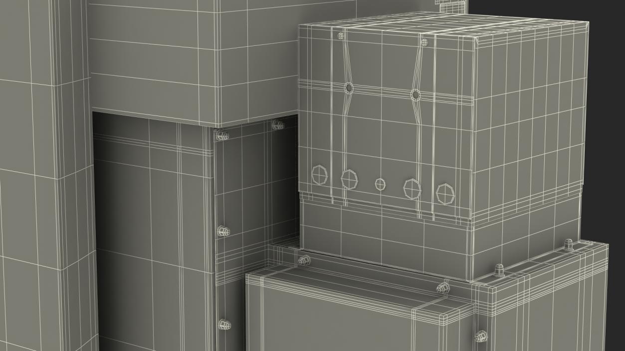 3D Laminar Flow Glovebox Sterile Isolator model