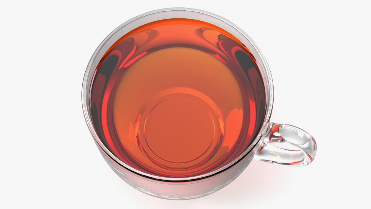 3D Full Glass Tea Cup model