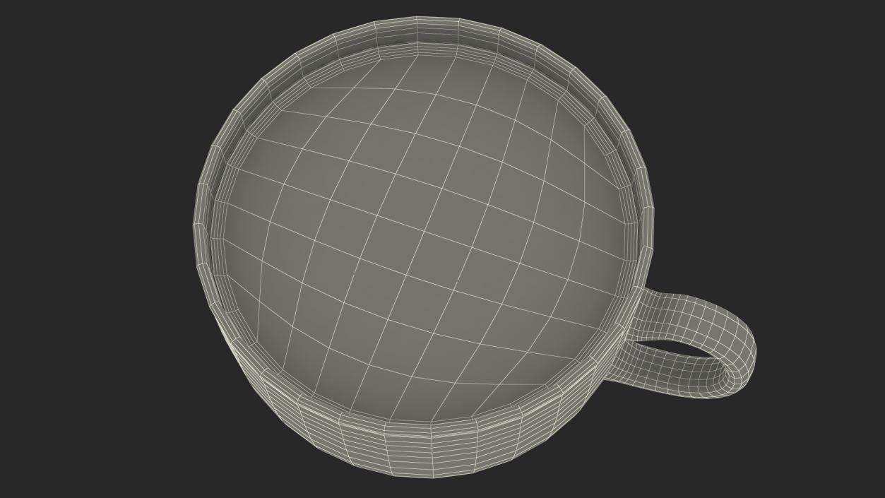 3D Full Glass Tea Cup model