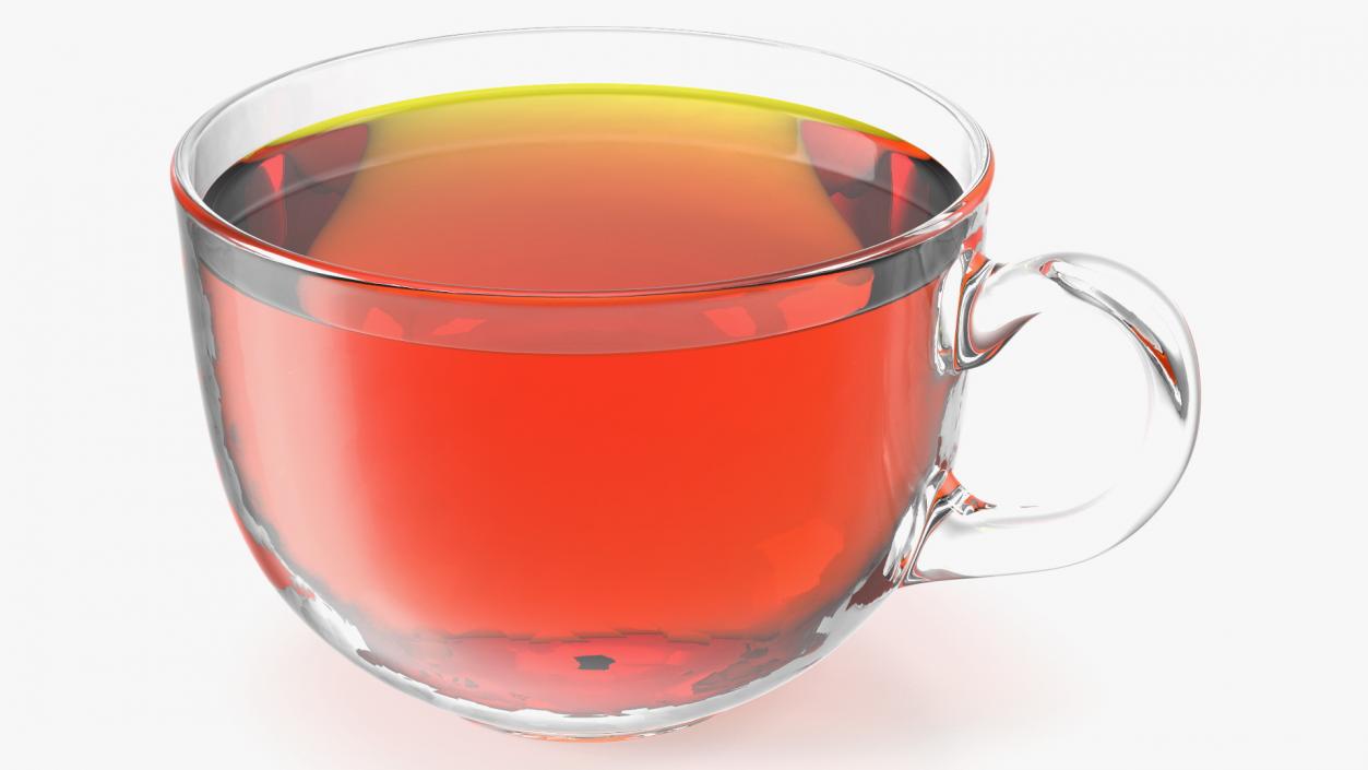 3D Full Glass Tea Cup model