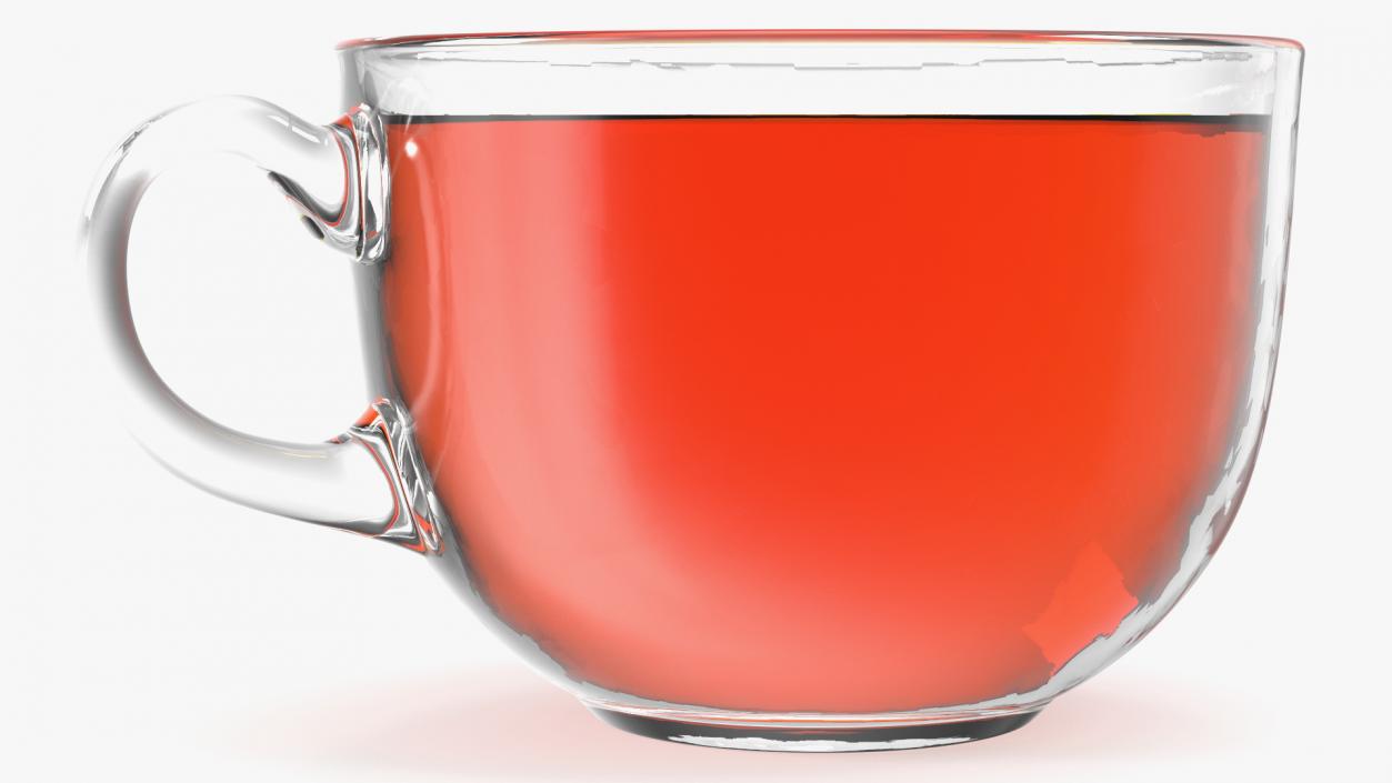 3D Full Glass Tea Cup model