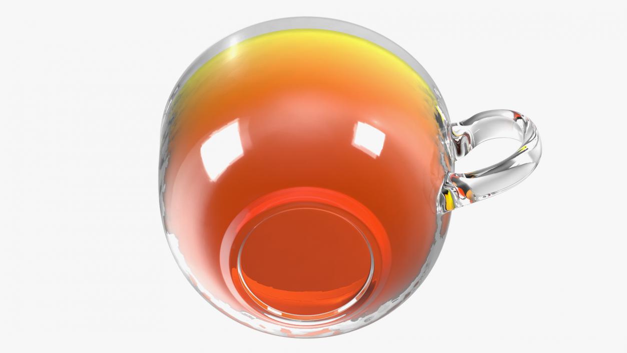 3D Full Glass Tea Cup model