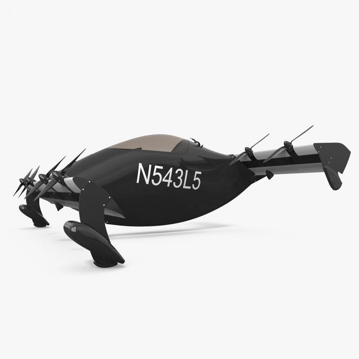 Helix Pivotal eVTOL Aircraft Black 3D model