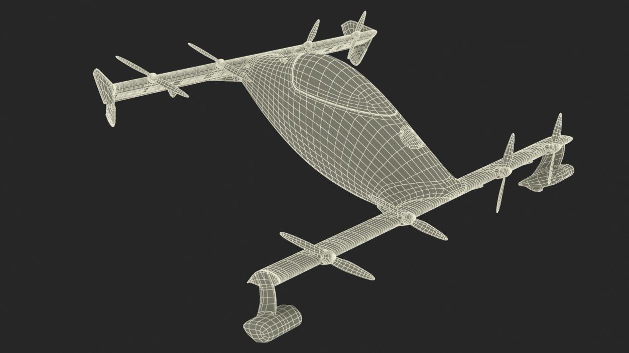 Helix Pivotal eVTOL Aircraft Black 3D model