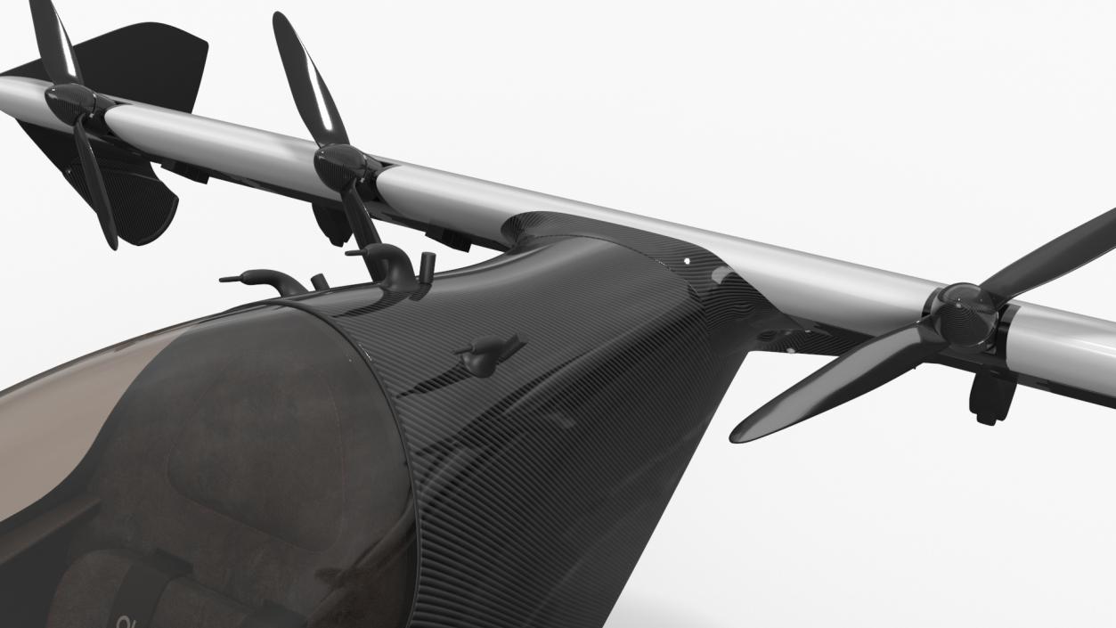 Helix Pivotal eVTOL Aircraft Black 3D model