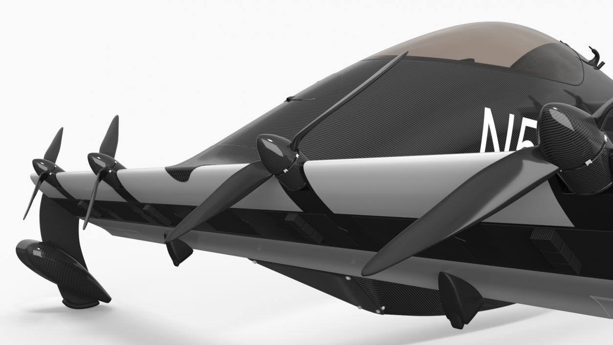 Helix Pivotal eVTOL Aircraft Black 3D model