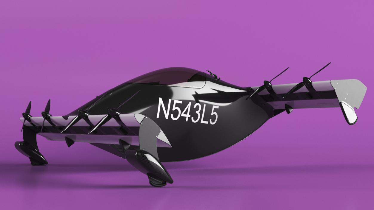 Helix Pivotal eVTOL Aircraft Black 3D model