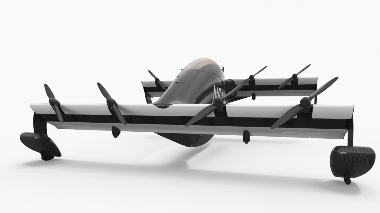 Helix Pivotal eVTOL Aircraft Black 3D model