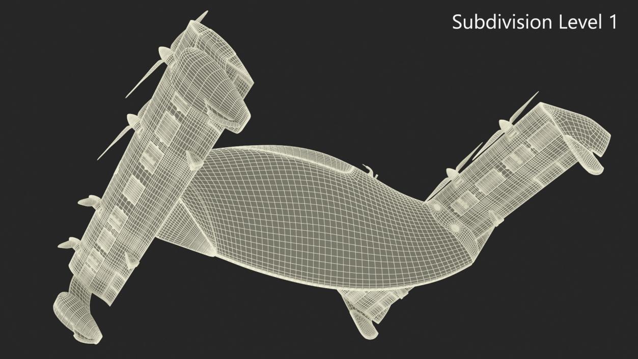 Helix Pivotal eVTOL Aircraft Black 3D model