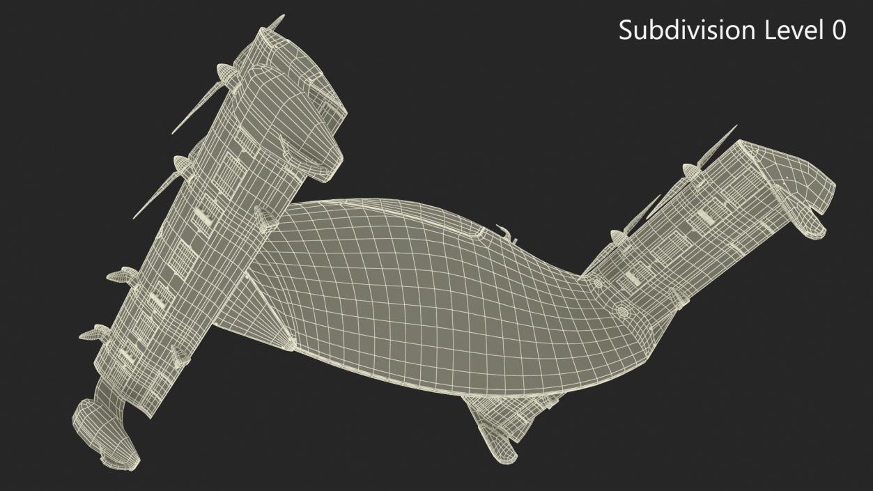 Helix Pivotal eVTOL Aircraft Black 3D model