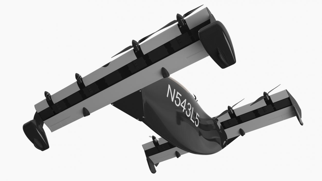 Helix Pivotal eVTOL Aircraft Black 3D model