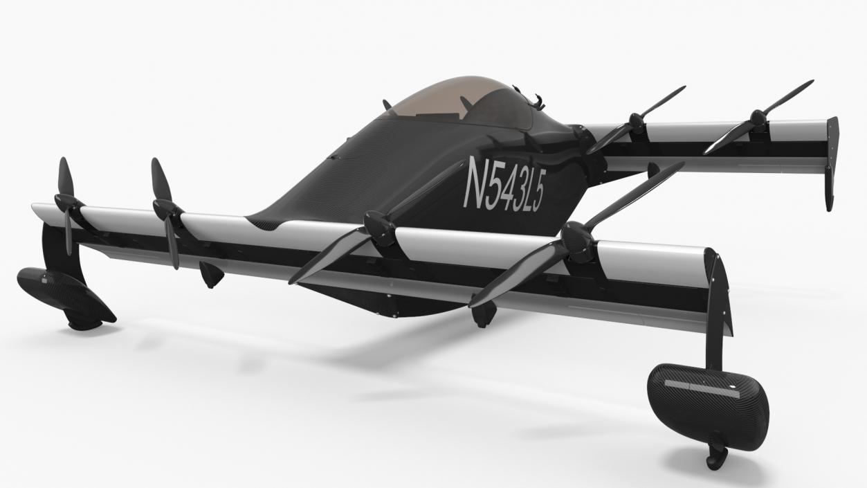 Helix Pivotal eVTOL Aircraft Black 3D model