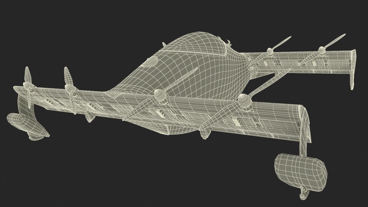 Helix Pivotal eVTOL Aircraft Black 3D model