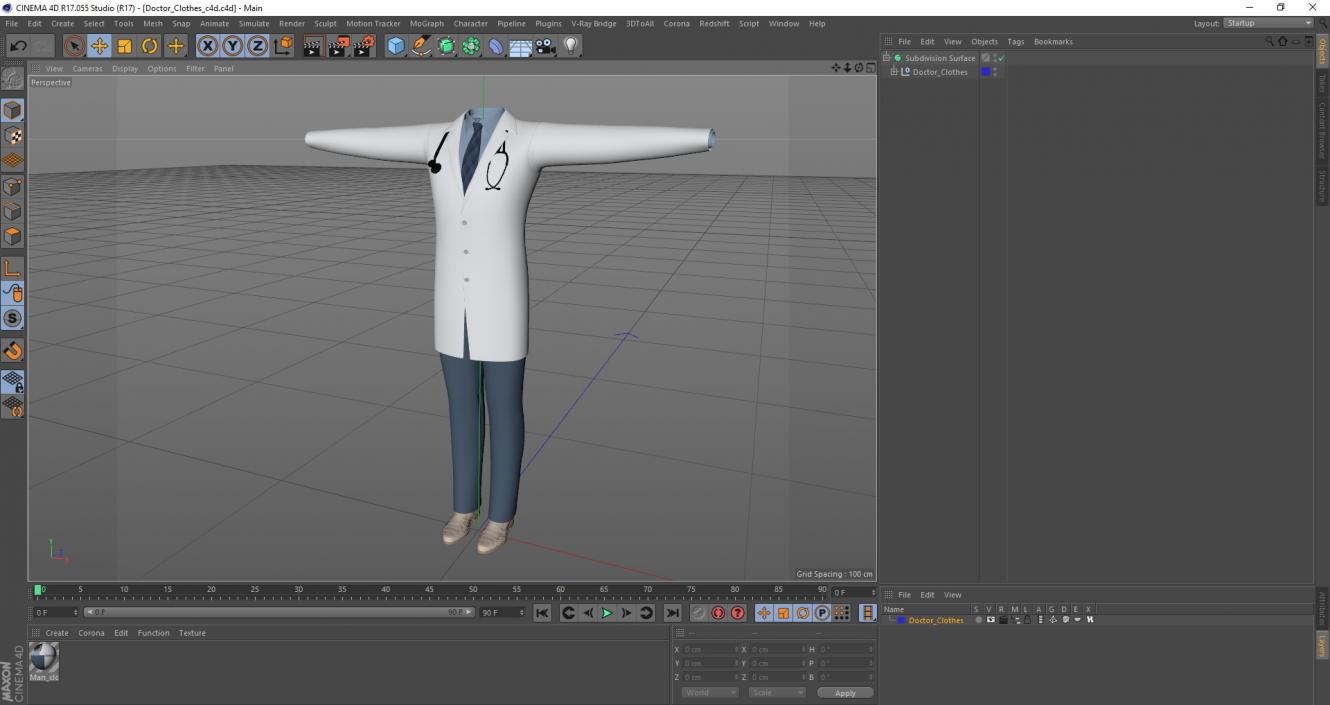 Doctor Clothes 3D model