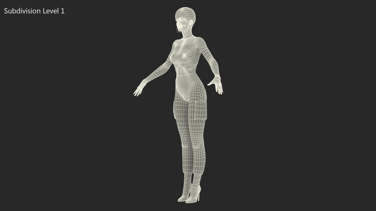 3D model Woman in Casual Street Clothes