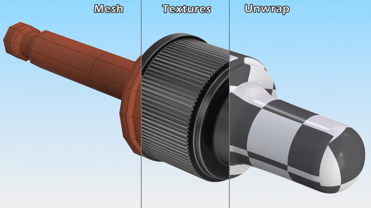 3D Glass Dropper model