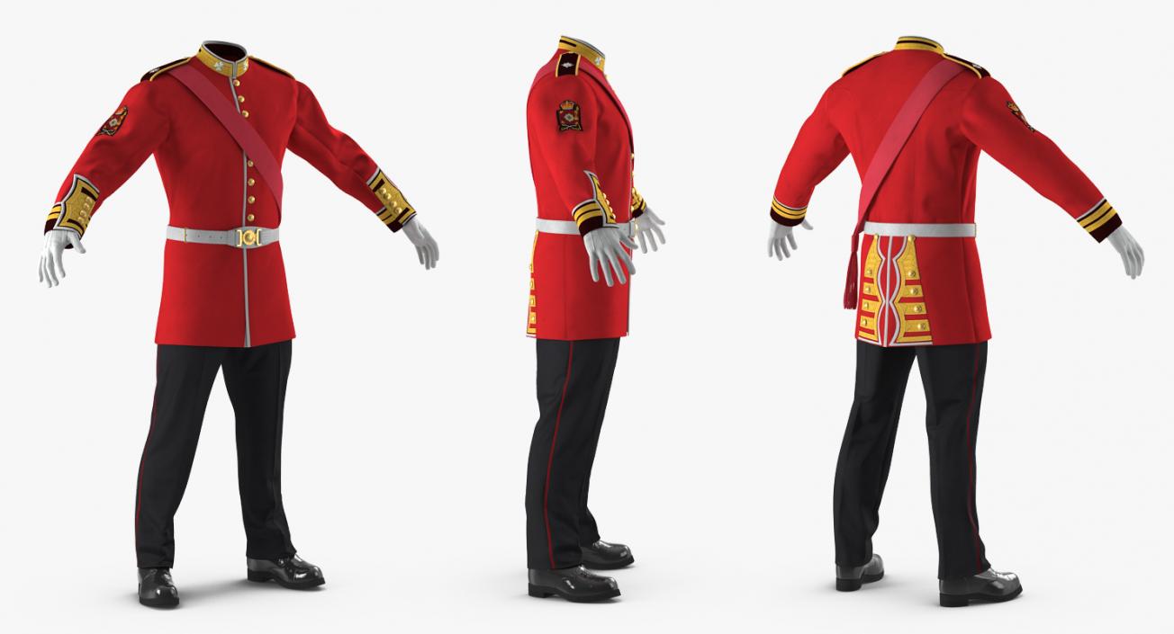 3D model Irish Guard Sergeant Uniform 2