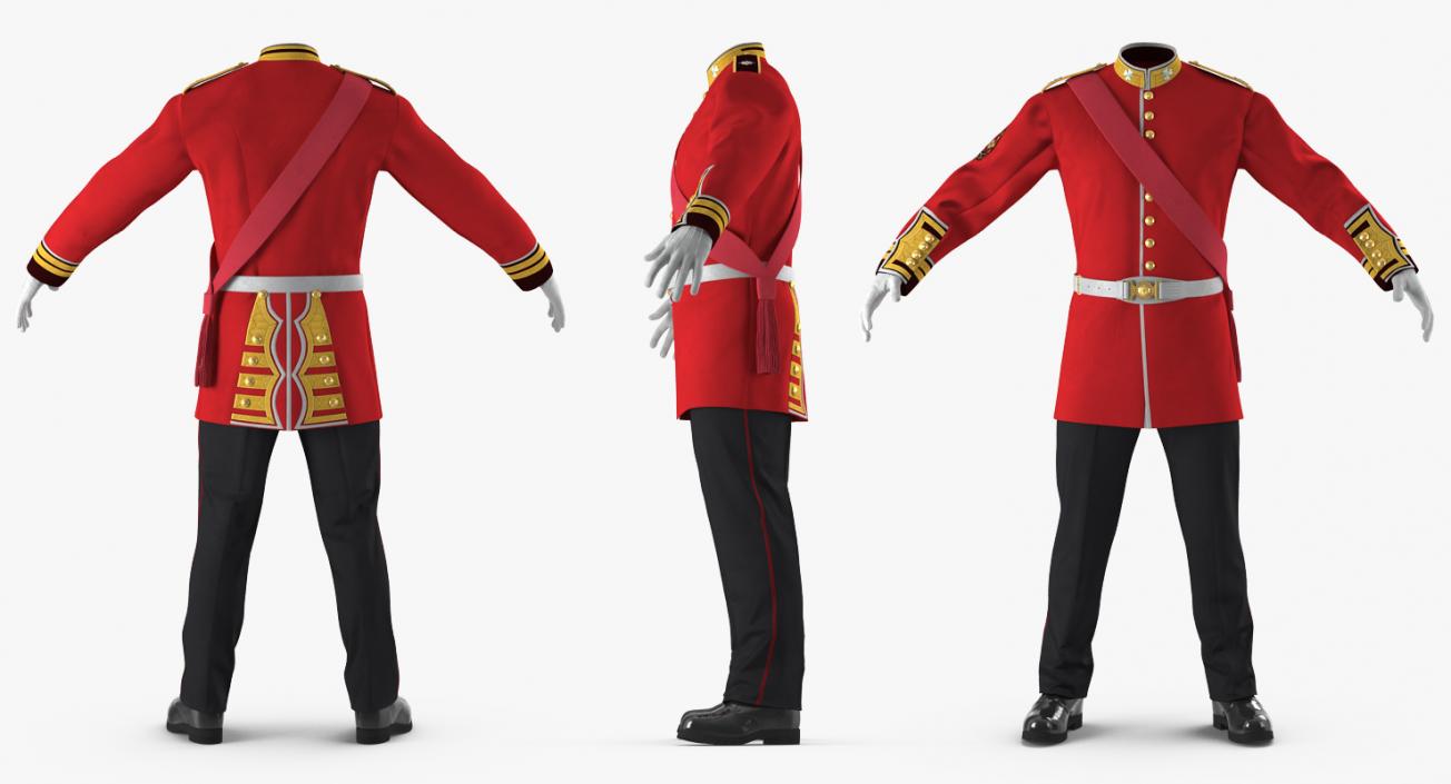 3D model Irish Guard Sergeant Uniform 2