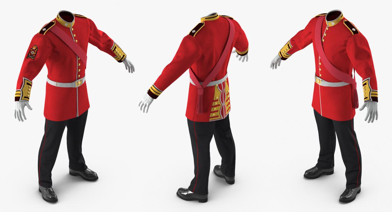 3D model Irish Guard Sergeant Uniform 2