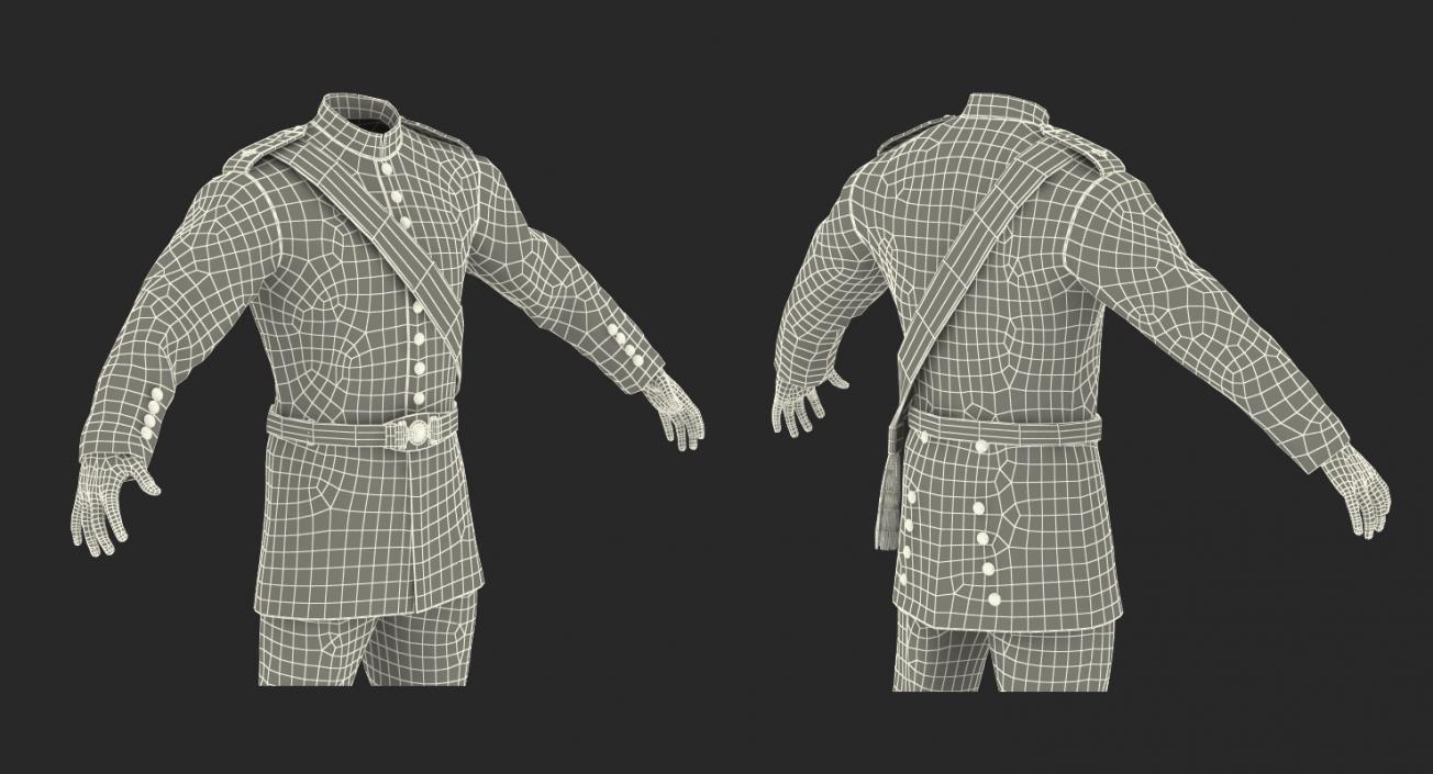 3D model Irish Guard Sergeant Uniform 2