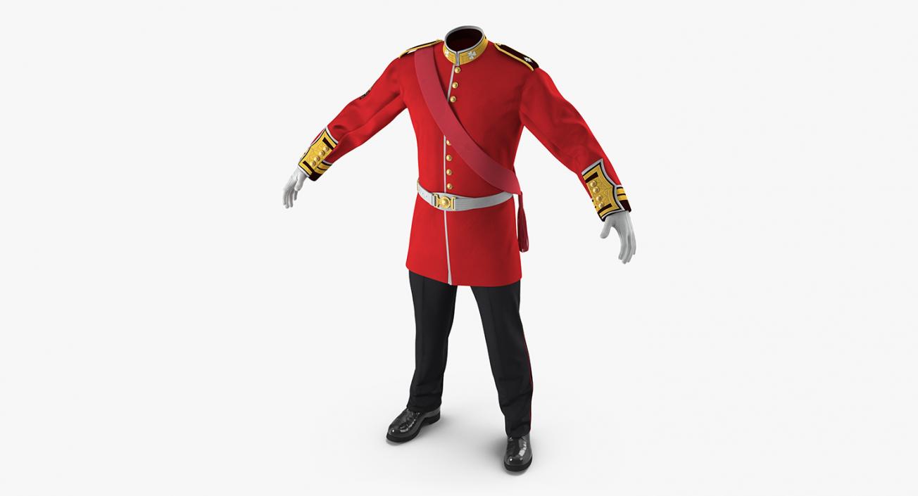 3D model Irish Guard Sergeant Uniform 2