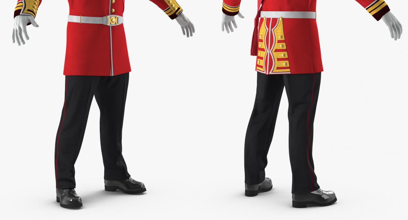 3D model Irish Guard Sergeant Uniform 2