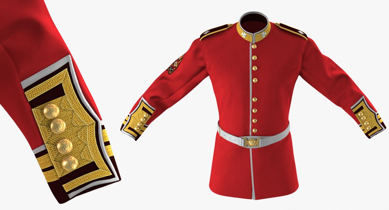 3D model Irish Guard Sergeant Uniform 2