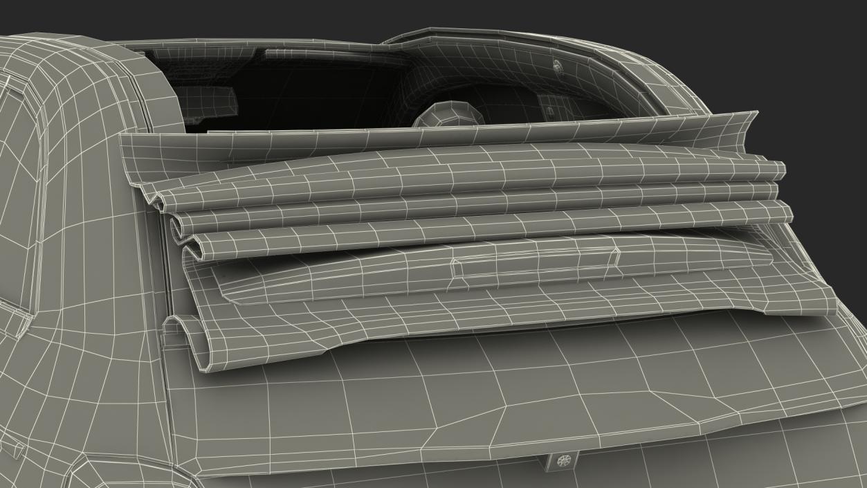 EV Cabriolet Rigged 3D model